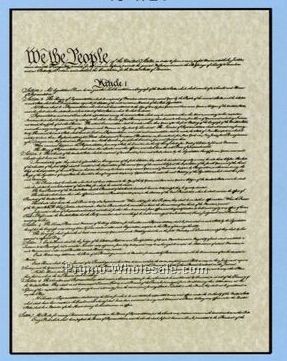 Declaration Of Independence (Original Or Retyped Set Version) 8-1/2"x11"