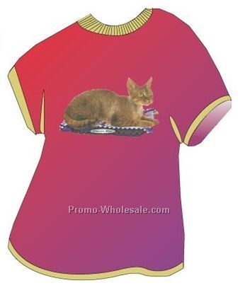 Devon Rex Cat Acrylic T Shirt Coaster W/ Felt Back