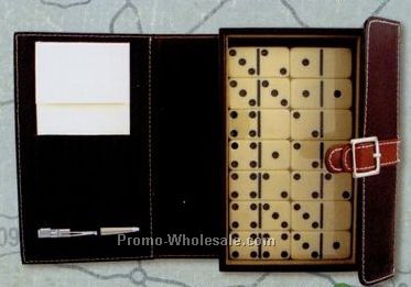 Double Nine Domino Game Set With Pen & Score Pad