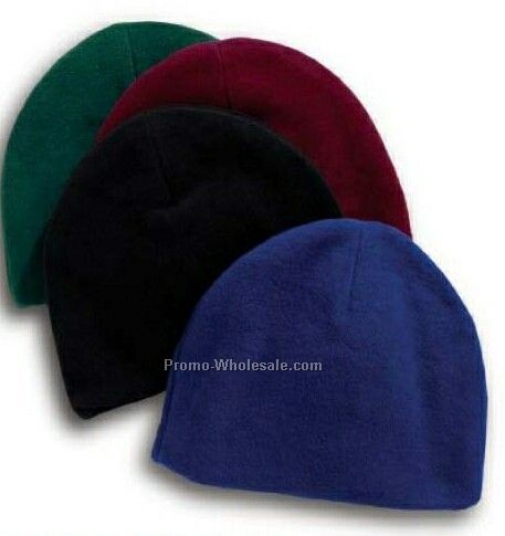 Eco Fleece Beanie Cap - One Size (Black)