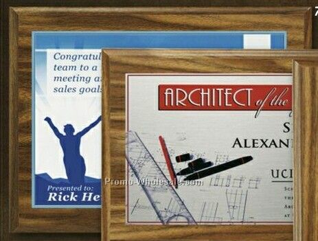 Econo Walnut Plaque With Sublimated Plate (9"x12")