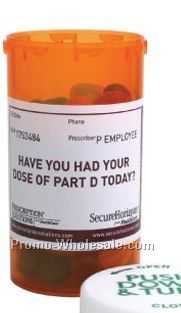 Empty Large Amber Pill Bottle (2 Day Service)