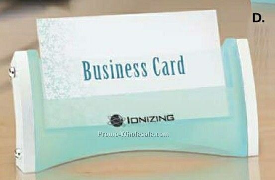 Essentials Oceanus Series Acrylic Business Card Holder 4-1/2"x2-3/4"