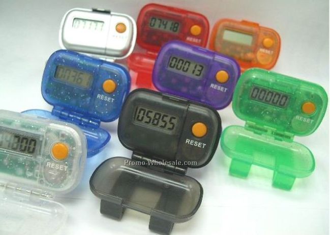 Flip Open Single Function Pedometer (Step Counter)