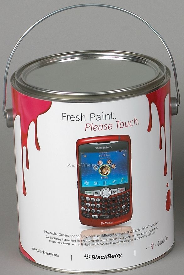 Gallon Paint Can With Handle 6-1/2"x7-1/2" (4 Color Process)