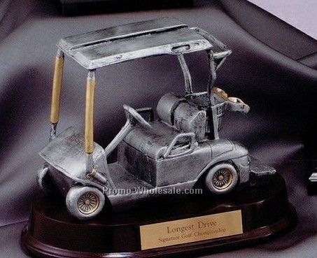 Golf Cart W/Oval Base - 6-1/2"