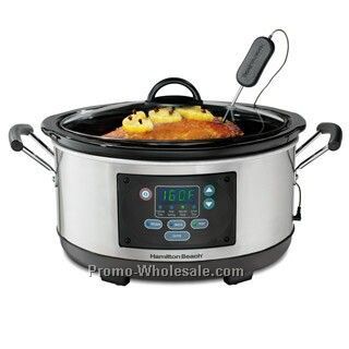 Hamilton Beach 6 Qt Oval Slow Cooker Programmable With Probe