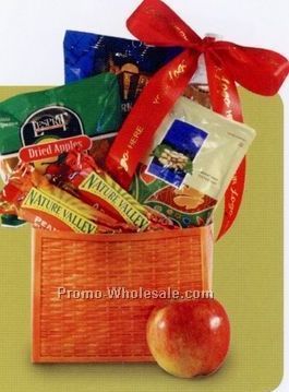 Healthy Hotel Gift Basket