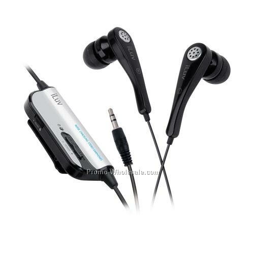 Iluv Active Noise-canceling Stereo Earphone With Volume Control