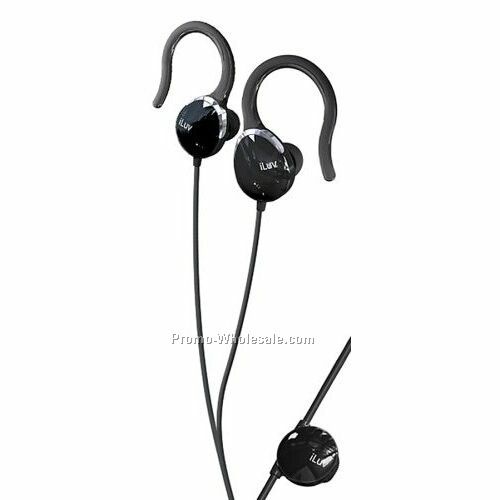 Iluv Ultra Compact In-ear Clips With Volume Control - Black