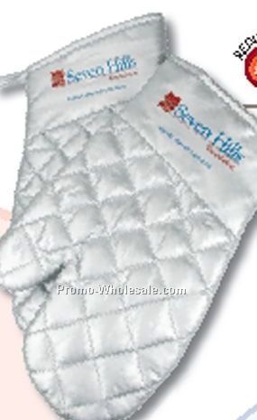 Insulated Silver Bbq Oven Mitt