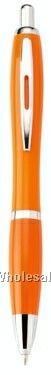 Isadora Colorplay Push-action Ballpoint Plastic Pen W/ Chrome Trim