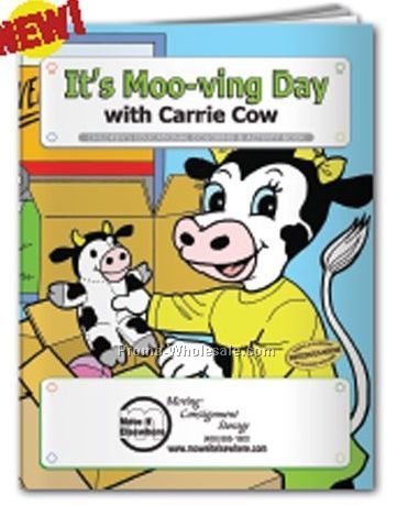 It's Moo-ving Day With Carrie Cow Coloring Book