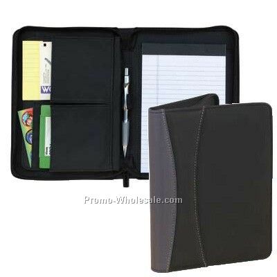 Junior Padfolio W/ Zipper Closure