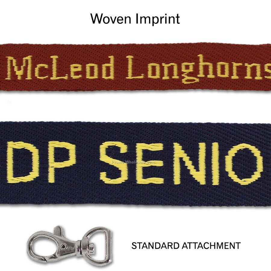 Lanyard (1" Width) - Woven Imprint