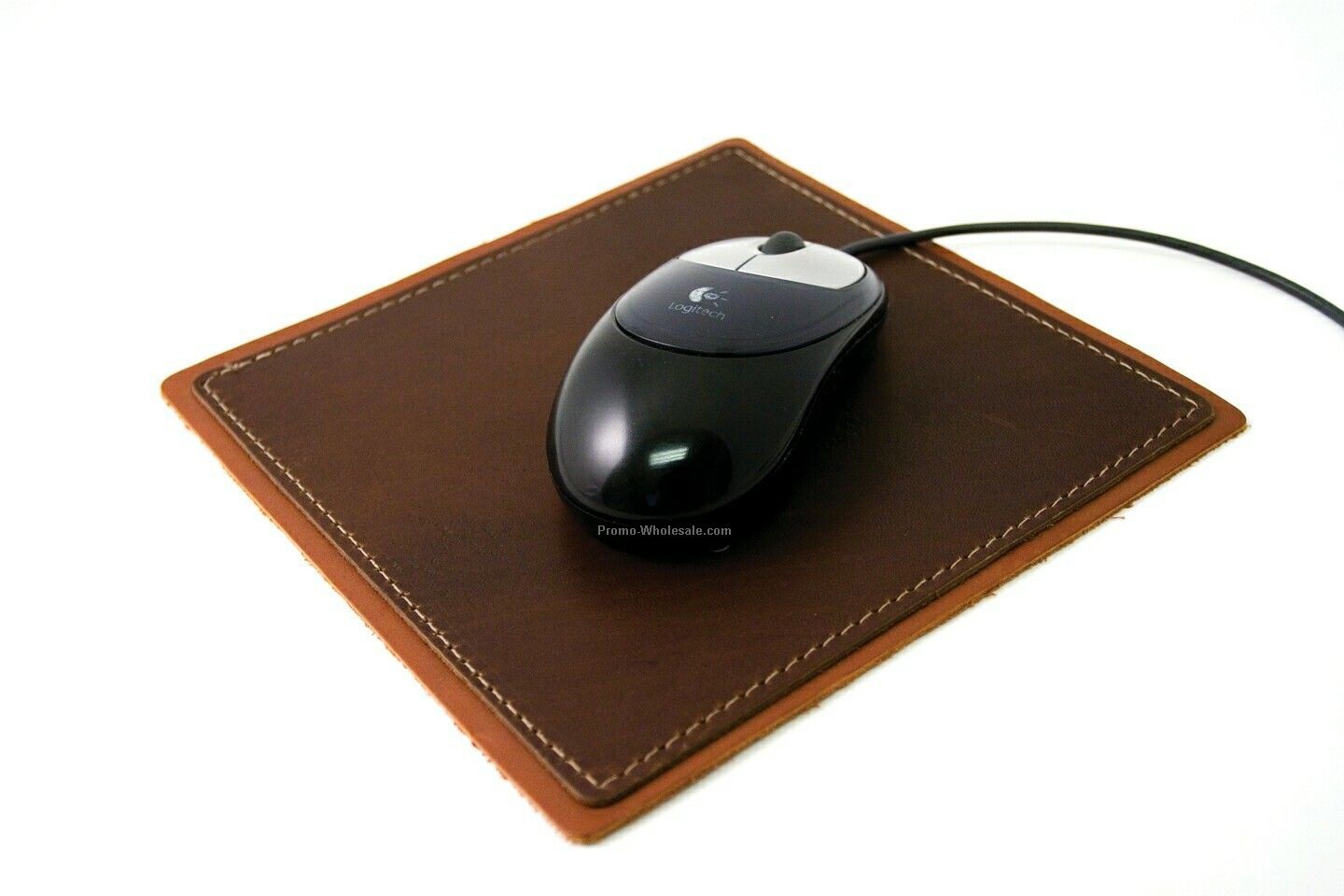 Leather Mouse Pad - Hand Sewn