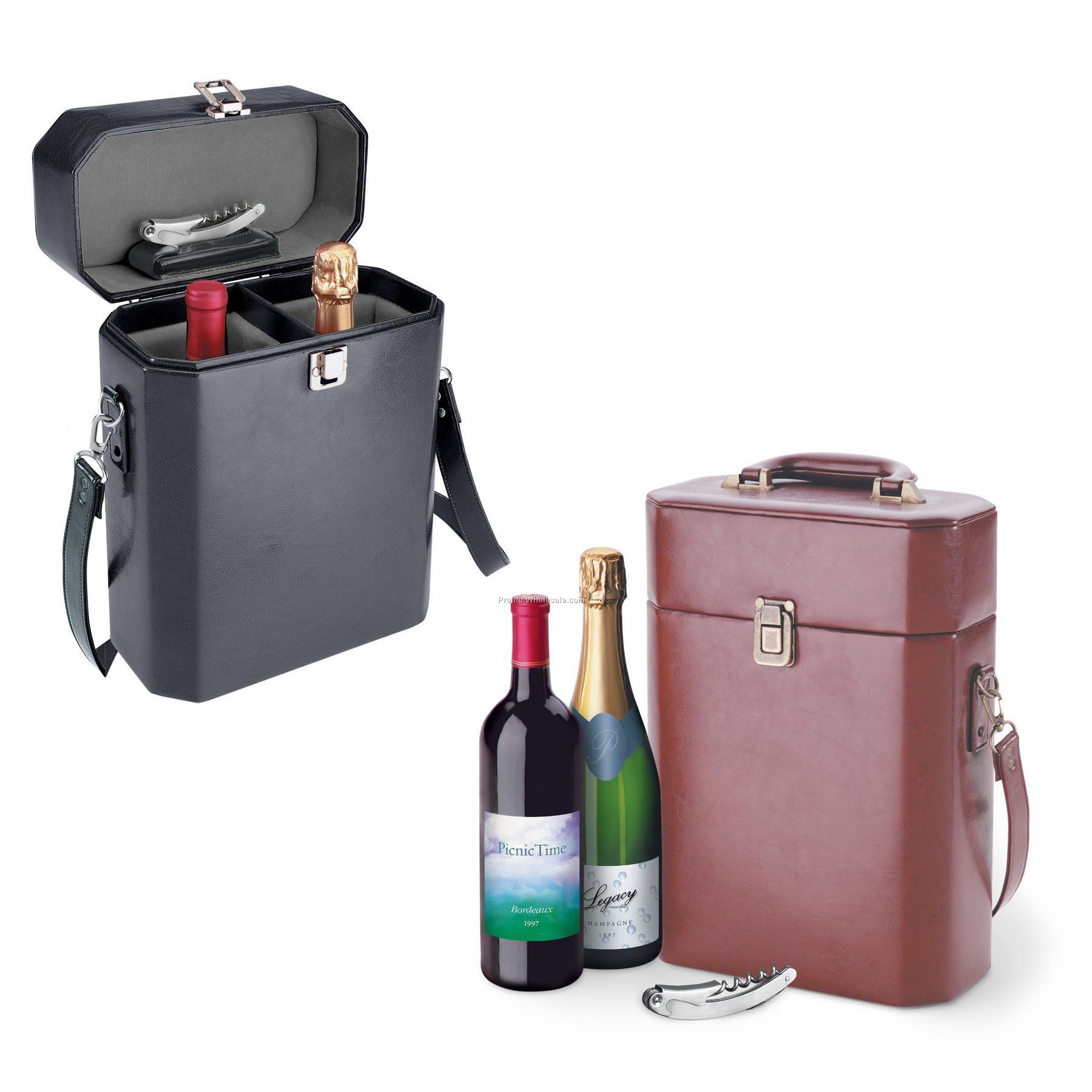 Legacy - Adagio Insulated 2 Bottle Wine Tote With Removable Divider