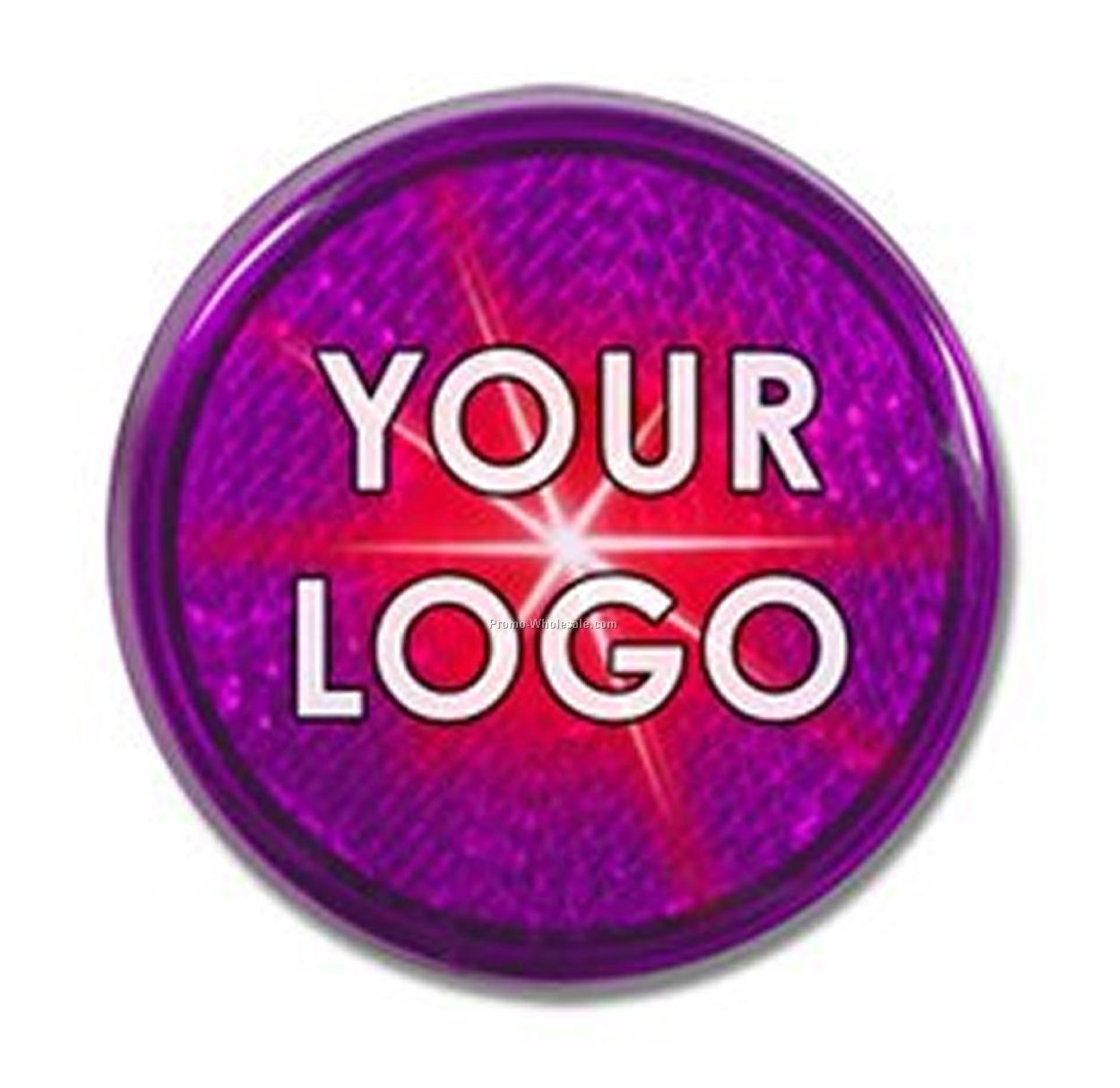 Light Up Reflector - Purple/ Red LED