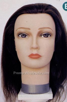Linda II Upgraded Lady Mannequin-18" Dark Brown Hair