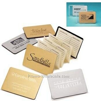 Magnetic Address & Phone Index(Metallic Gold Or Silver)