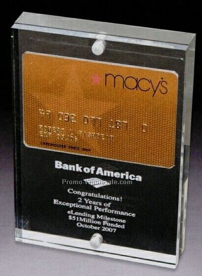 Magnetic Credit/ Membership Card Entrapment (Laser Engraved)