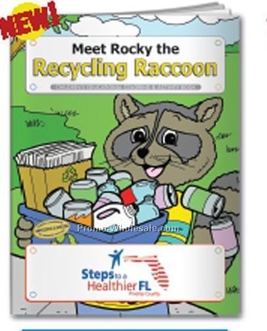 Meet Rocky The Recycling Raccoon Coloring Book (Action Pak)