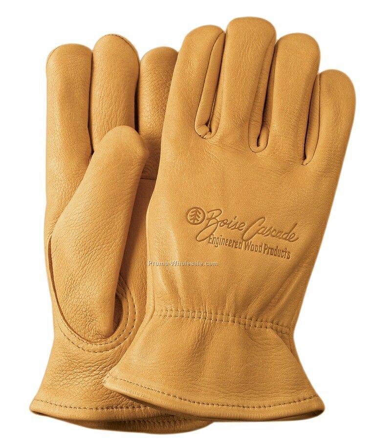 Men's Unlined Premium Grain Deerskin Leather Gloves (S-xl)