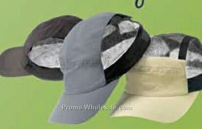 Microfiber/ Mesh Performance Cap