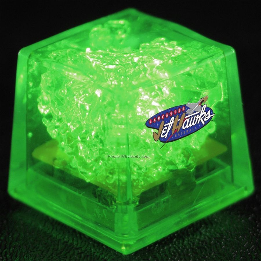 Mini Liquid Activated Light Up Ice Cube (Green)