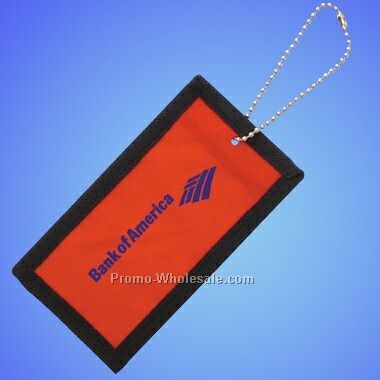 Nylon Luggage Tag - Red