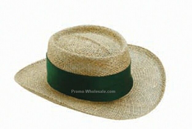 Outback Style Straw Hat W/ Brim