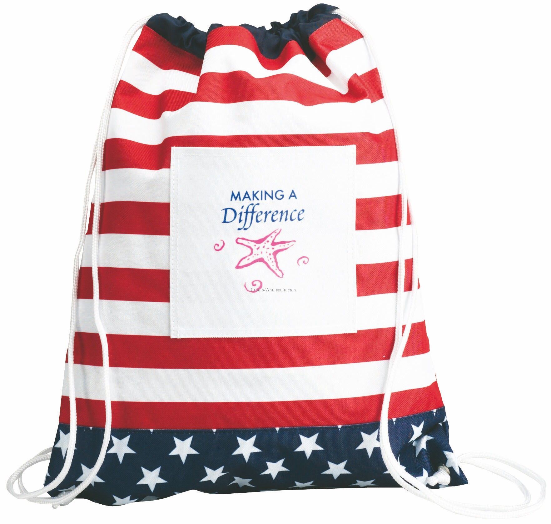 Patriotic/Election Campaign/Stars & Stripes Drawstring Backpack