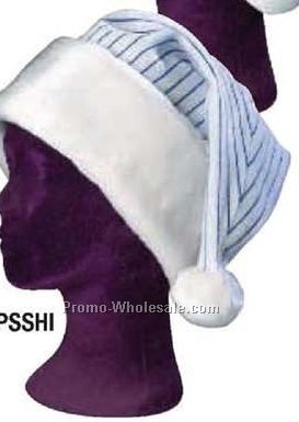 Pinstripe Santa Hat