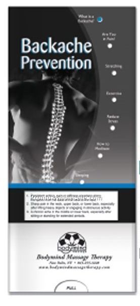 Pocket Slider Chart (Backache Prevention)