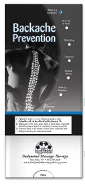 Pocket Slider Chart (Backache Prevention)