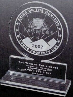 Promotional Circle Award (Laser Engraved)