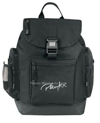 Reflector Backpack W/Leather-like Bottom