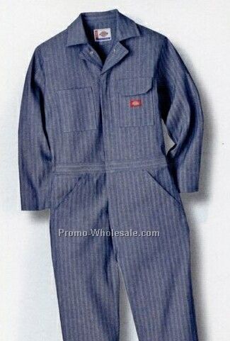 Regular Fisher Stripe Cotton Coverall (M-4xl)