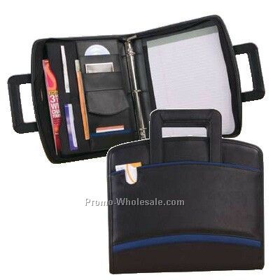 Ring Padfolio W/ Retractable Handle