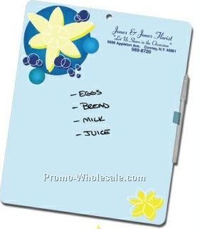 Rite-on/ Wipe-off Heavy Premium 10 Mil Plastic Memo Boards (9"x11")