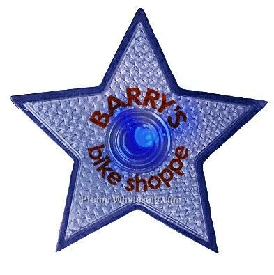 Safety Reflector Star (Blue Led)