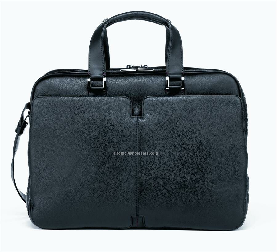 Samsonite High Tech Leather Briefcase Laptop Organizer