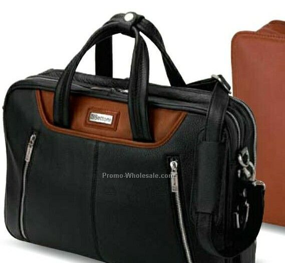 Siracusa Panarcci & Korean Throw Leather Briefcase 16"x12"x4"