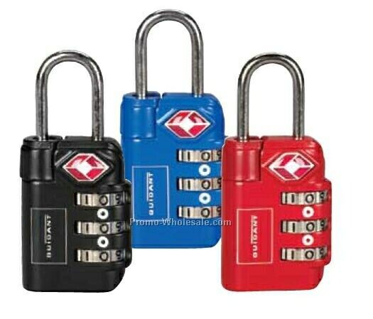 Soren 3-dial Travel Sentry Approved Luggage Lock (Red)