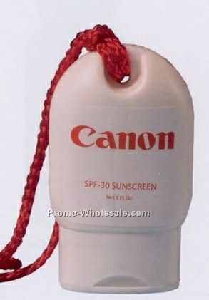 Spf15 Lotion Toggle Bottle/Lanyard - 1 Oz.