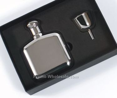 Squire's Flask Set With Mini Funnel