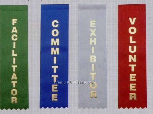 Stock Identification Ribbon (Pinked) - Facilitator