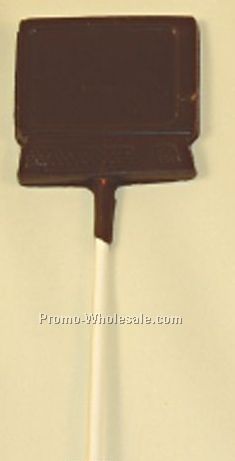 Stock Or Custom Small 1 Oz. Chocolate Lollipop