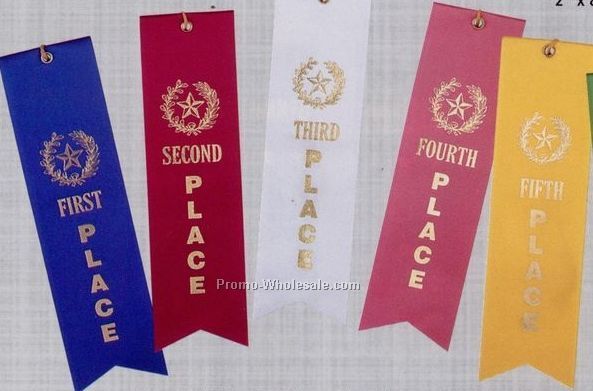 Stock Place Ribbon (Pinked) - 1st Place