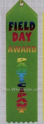 Stock Recognition Ribbon (Card & String) - Field Day Participant